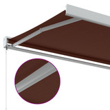 Tenda na ručno uvlačenje bordo 400 x 300 cm 3215315