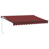 Tenda na ručno uvlačenje bordo 350 x 250 cm 3215299