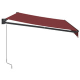 Tenda na ručno uvlačenje bordo 350 x 250 cm 3215299