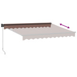 Tenda na ručno uvlačenje smeđa 300 x 250 cm 3215703