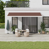 Tenda na ručno uvlačenje smeđa 500 x 300 cm 3215722
