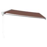 Tenda na ručno uvlačenje smeđa 500 x 300 cm 3215722