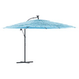 Vrtni suncobran s čeličnom šipkom plavi 290x290x238 cm 4005083 Vrtni suncobran s čeličnom šipkom plavi 290x290x238 cm 4005083