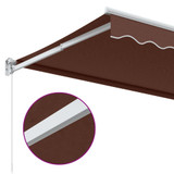 Tenda na ručno uvlačenje smeđa 350 x 250 cm 3215699