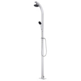 Vrtni tuš sa sivom bazom 220 cm aluminijski 3070786