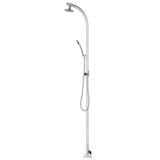 Vrtni tuš sa sivom bazom 220 cm aluminijski 3070786