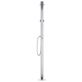 Vrtni tuš sa sivom bazom 220 cm aluminijski 3070786