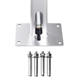 Vrtni tuš sa sivom bazom 220 cm aluminijski 3070786