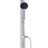 Vrtni tuš sa sivom bazom 220 cm aluminijski 3070786