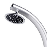 Vrtni tuš sa sivom bazom 220 cm aluminijski 3070786