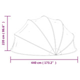 Bazenska kupola 440 x 220 cm 92299