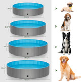 Bazen za pse tamnosivi 80x20 0021GYYC