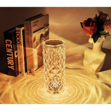 Crystal LED lampa – projektor ruže
