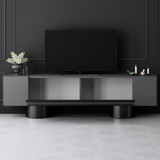 TV stalak Bohem - Antracit, Crna
