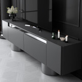 TV stalak Bohem - Antracit, Srebrna