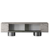 TV stalak Bohem - Travertin, Srebro