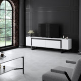 TV stalak Yildiz - Bijela, Crna