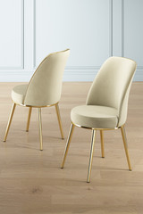 Set stolica (4 komada) Pefa - kremasta, zlatna