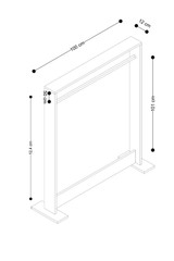 Stalak za dvoranu Salvitor - Safirni hrast