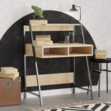 Radni stol Klasa - Safirni hrast, crni