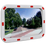 Konveksno pravokutno prometno ogledalo 40 x 60 cm s reflektorima Konveksno pravokutno prometno ogledalo 40 x 60 cm s reflektorima