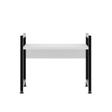 Kuhinjska polica Malta - bijela, crna