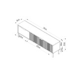 TV stalak Noa - bijela, orah