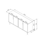 Konzola Refra - Bijela