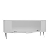 TV stalak Retrolp5 - Bijela, Srebrna