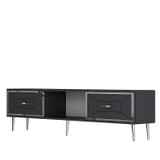 TV stalak Arno - Antracit, Srebro
