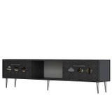 TV stalak Kupola - antracit, srebrna