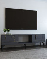 TV stalak Madera - Antracit, Srebrna