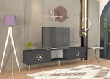TV stalak Robber - Antracit, Srebro