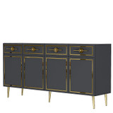 Konzola Belly KB150 - Antracit, Zlatna