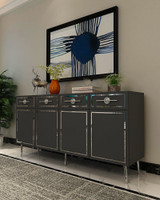 Konzola Belly KB150 - Antracit, Srebrna