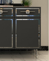 Konzola Belly KB150 - Antracit, Srebrna