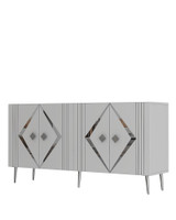 Konzola Domino KB150 - Bijela, Srebrna