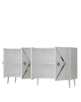 Konzola Domino KB150 - Bijela, Srebrna