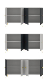 Konzola Petlja KB150 - Bijela, Antracit