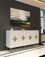 Konzola Robber KB150 - Bijela, Zlatna