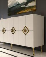 Konzola Robber KB150 - Bijela, Zlatna