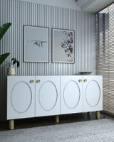 Konzola Elisa KB150 Bohem - hrast safir, bijeli