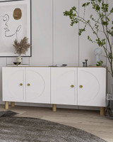 Konzola Inci KB150 Bohem - hrast safir, bijeli