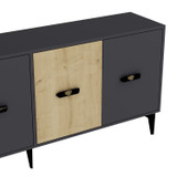 Konzola Trešnja - Antracit, Safirni hrast