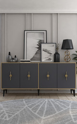 Konzola Figora - hrast safir, antracit