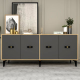 Konzola Fly - Safirni hrast, Antracit