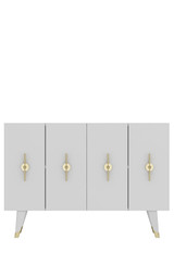 Konzola Quart Ramada - Zlatna, Bijela