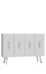 Konzola Quart Ramada - srebrna, bijela