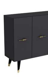 Konzola Quart Salkım - zlato, antracit