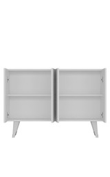 Konzola Quart Salkım - srebrna, bijela